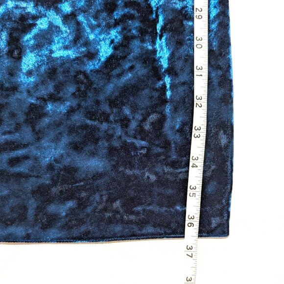 LAUREN Ralph Lauren | Off-the-Shoulder Velvet Dress Deep Teal Blue | Size 2 - Picture 13 of 16